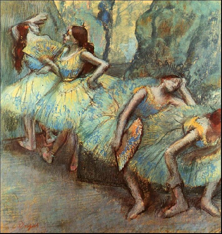 Edgar Degas Ballet Dancers in the Wings china oil painting image